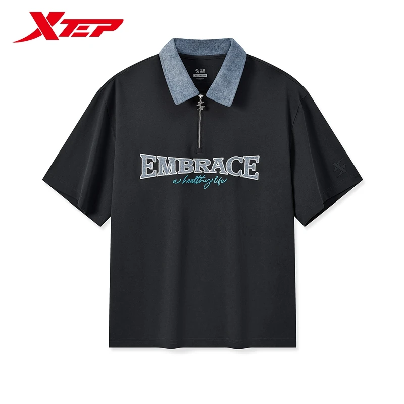 

Xtep Short Sleeve Polo Shirt For Men 2024 Summer Normcore Men's T-shirt Comfortable Breathable Casual Outdoor Tops 976229020557
