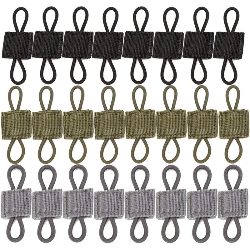 5/10PCS Tactical Gear Holder Clip Molle Webbing Retainer Elastic Binding Ribbon Buckle for Vests Backpacks Bags Tactical Buckle