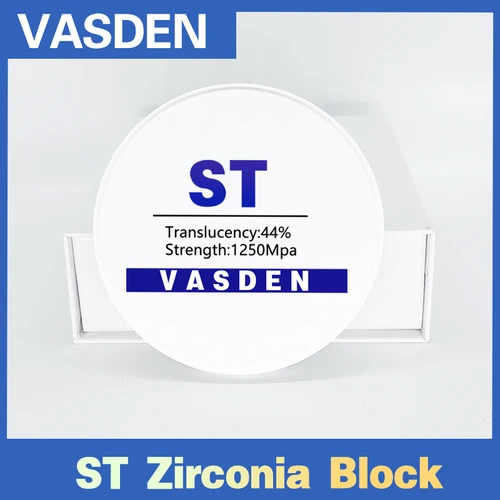 Bloque de circonita Dental supertransparente de Color blanco, 98x14mm, consumibles dentales, cerámica, disco de circón, CADCAM, blanco