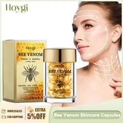 Bee Venom Facial Essence Capsule Fade Fine Line Firming Lifting Improve Sagging Skin Increase Elasticity Repair Tightening Serum