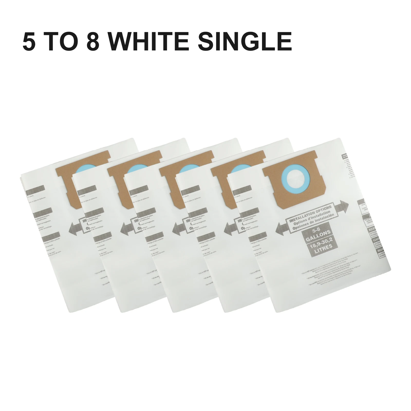 تنظيف داخلي 10 قطع 10 عبوات من أكياس المكنسة الكهربائية، حجم متوافق، ترشيح فعال، حزمة قيمة ممتازة #4