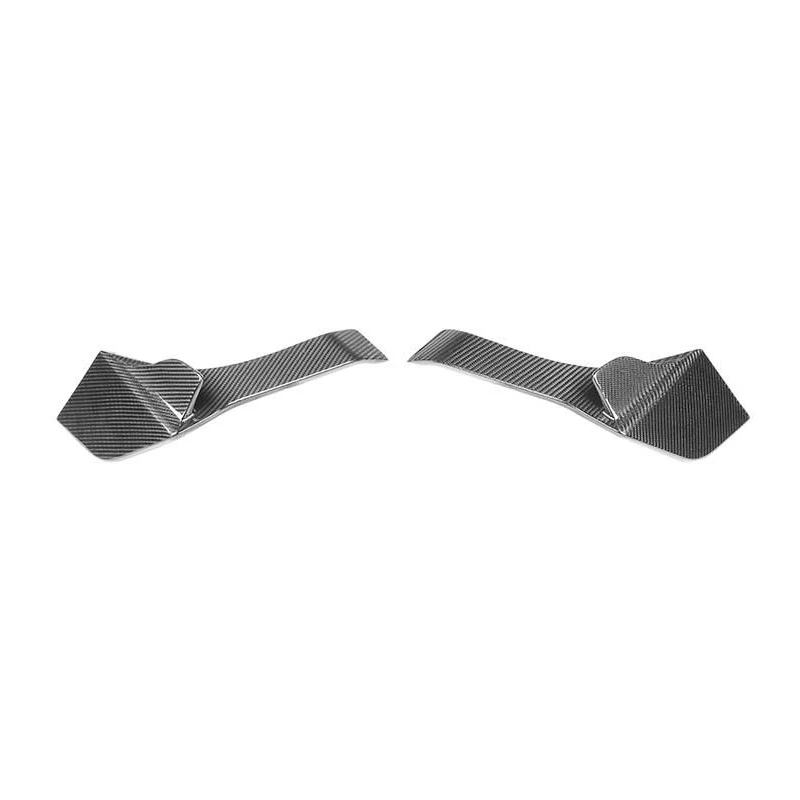 Dry Carbon Fiber Rear Bumper Side Air Vents Canards For Ferrari F8 Tributo Spider 2019-2023