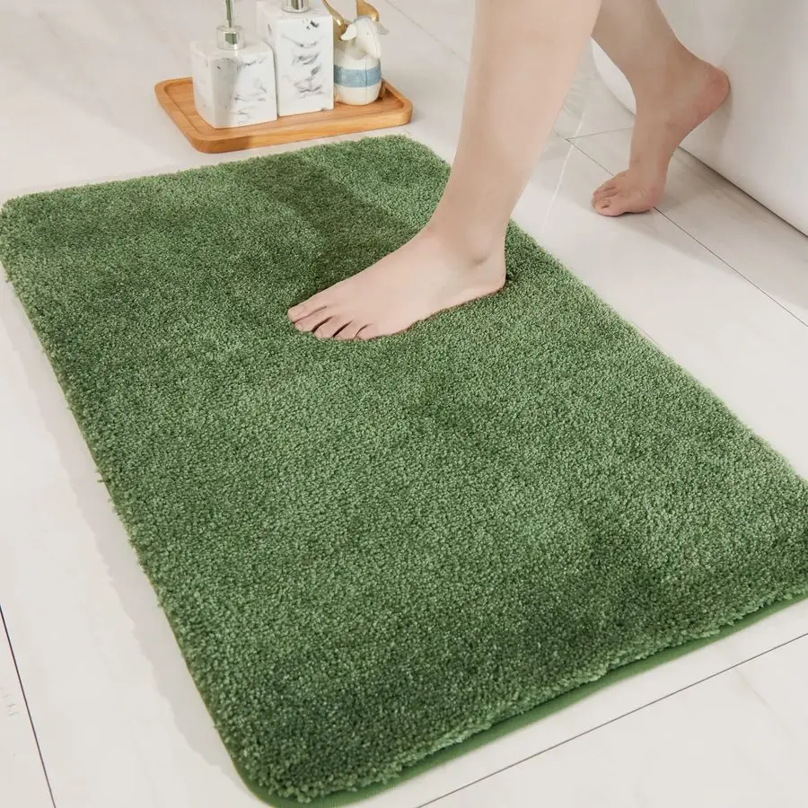

Bath Rugs for Bathroom Extra Thick AntiSlip Bath Mats Soft Plush Yarn Shaggy 100 Strong Mirco Polyeste Mat Living Room Bedroom M