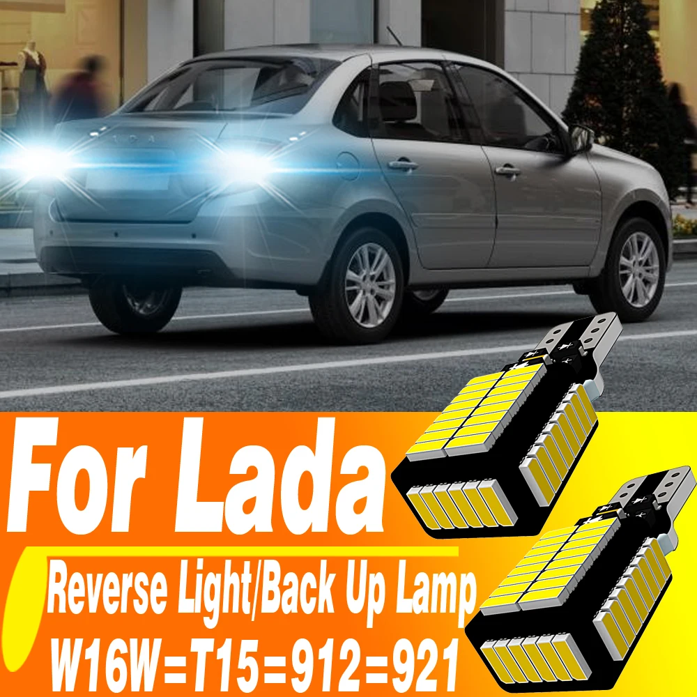 

2pcs W16W T15 921 Led Canbus No Error Reverse Light Bulb 912 12v 16w W2.1x9.5d Backup Lamp For Lada Granta Vesta SW Xray Kalina
