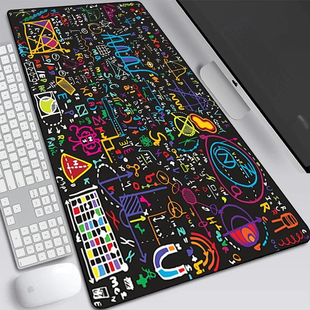 Geometric Math Formula Large Gaming Mouse Pad Computer Laptop Mousepad Keyboard Pad Desk Mat PC Gamer Mouse Mat Office Mausepad