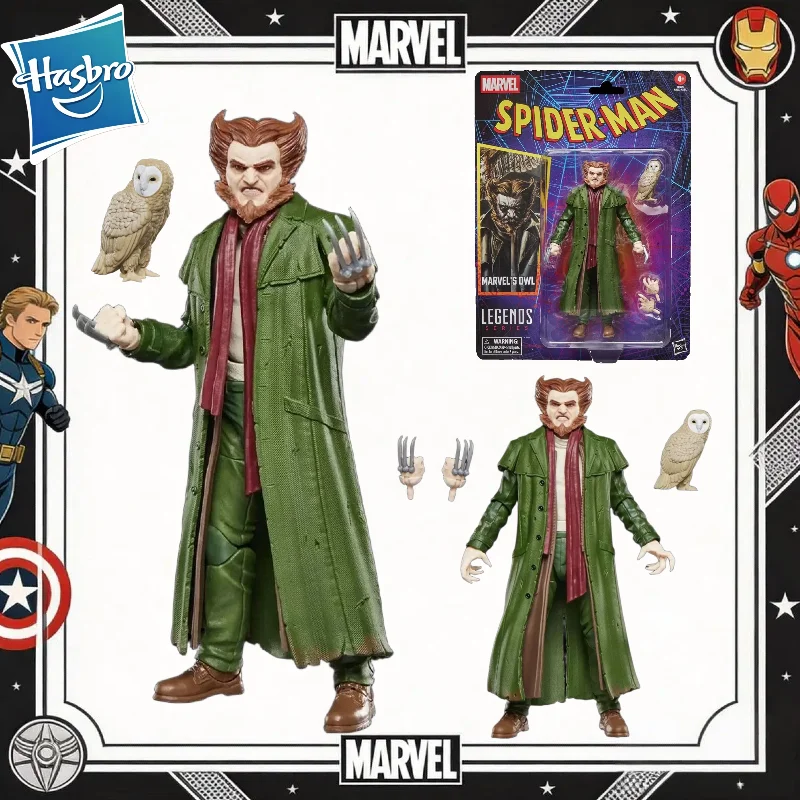【in-stock】hasbro-marvel-legends-series-marvel's-owl-spider-man-15cm-action-figure-collection-original-toys-model-gifts