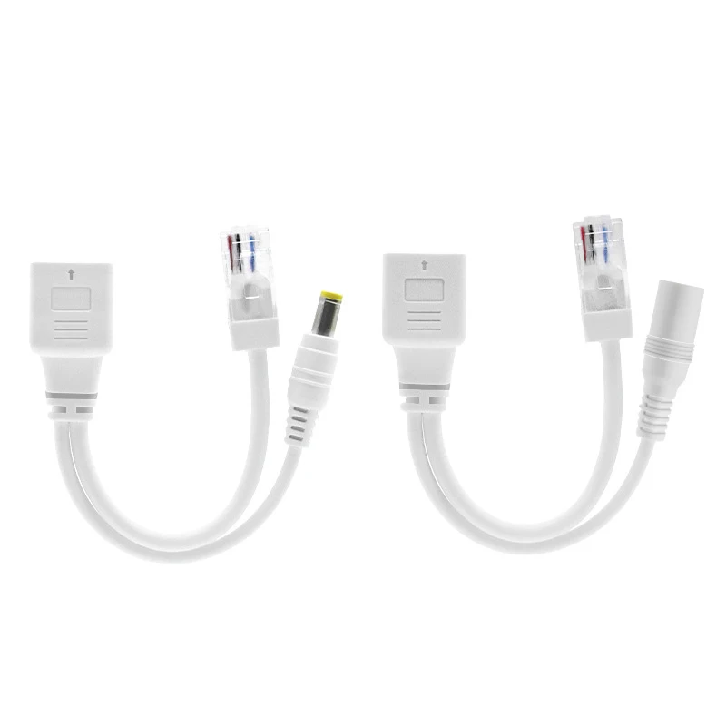 1/5/10 زوج POE كاميرا الفاصل 12 فولت حاقن الطاقة كابل محول CCTV اكسسوارات موصل إمدادات الطاقة لكاميرا المراقبة