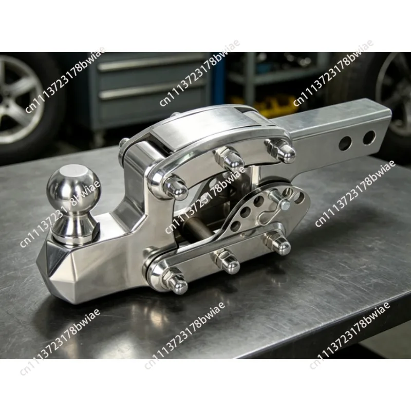 Adjustable Stainless Steel Trailer Hitch Ball Mount Heavy Duty Towing Hitch Ball Mount Durable Exterior Trailer Replacement