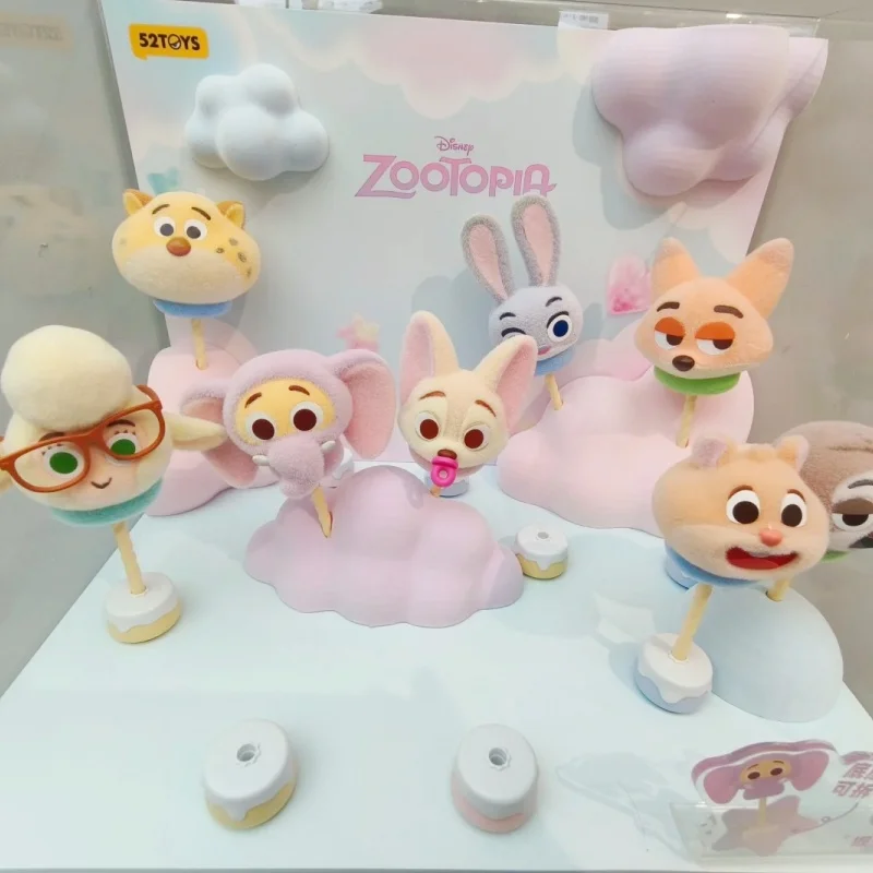

Genuine Disney Zootopia Marshmallow Series Blind Box Judy Fox Nick Toy Kawaii Anime Action Figure Surprise Mystery Box Doll Gift