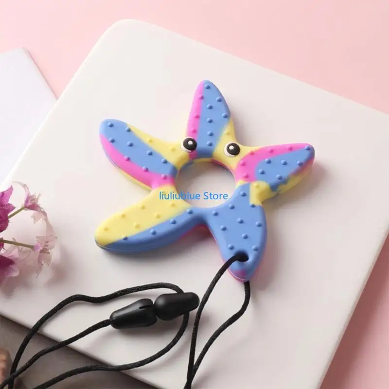 سيليكون مضغ لعبة طفل رضيع التسنين لعب طفل مضغ عصا عضاضة 62CF