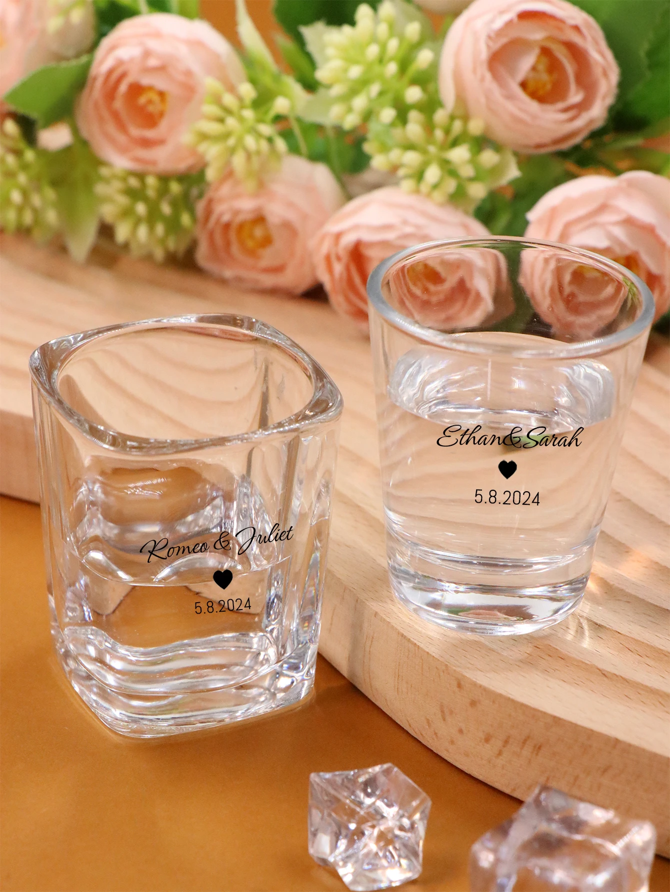Custom Text Shot Glasses,Personalized Glass Shot Glasses,Customized Bulk Shot Glasses,Customizable Name Glass Cup,Glass Cup,