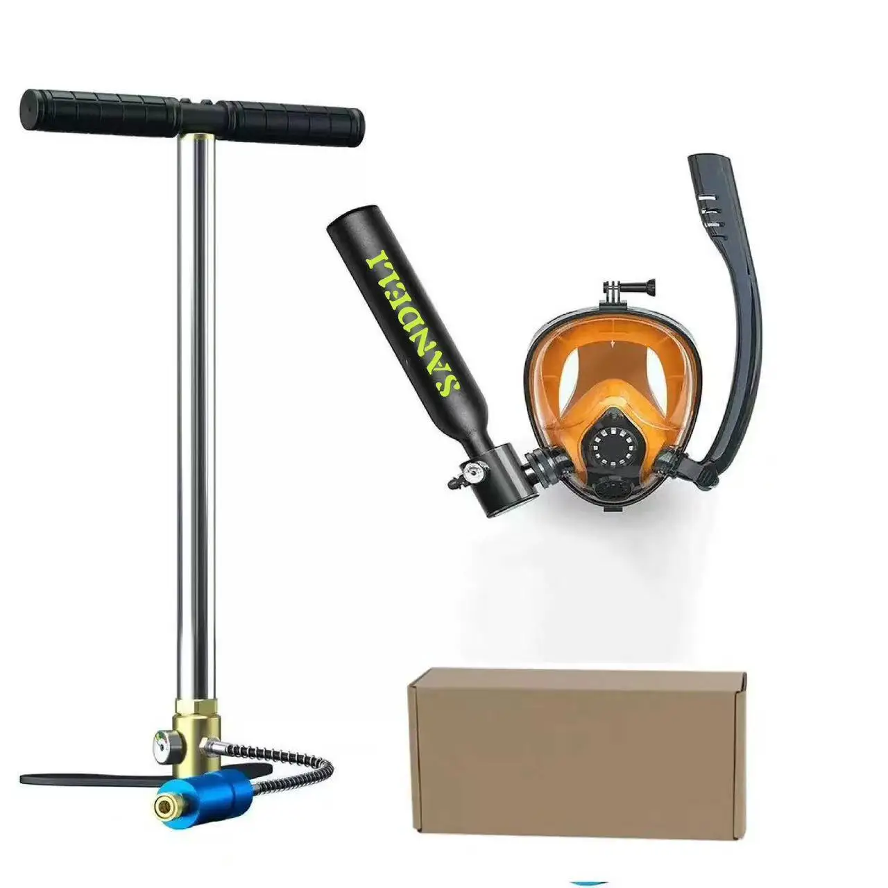 

2026 New Style Factory Wholesale SANDELI Underwater Diving Equipment Set 0.5L Mini scuba Por.