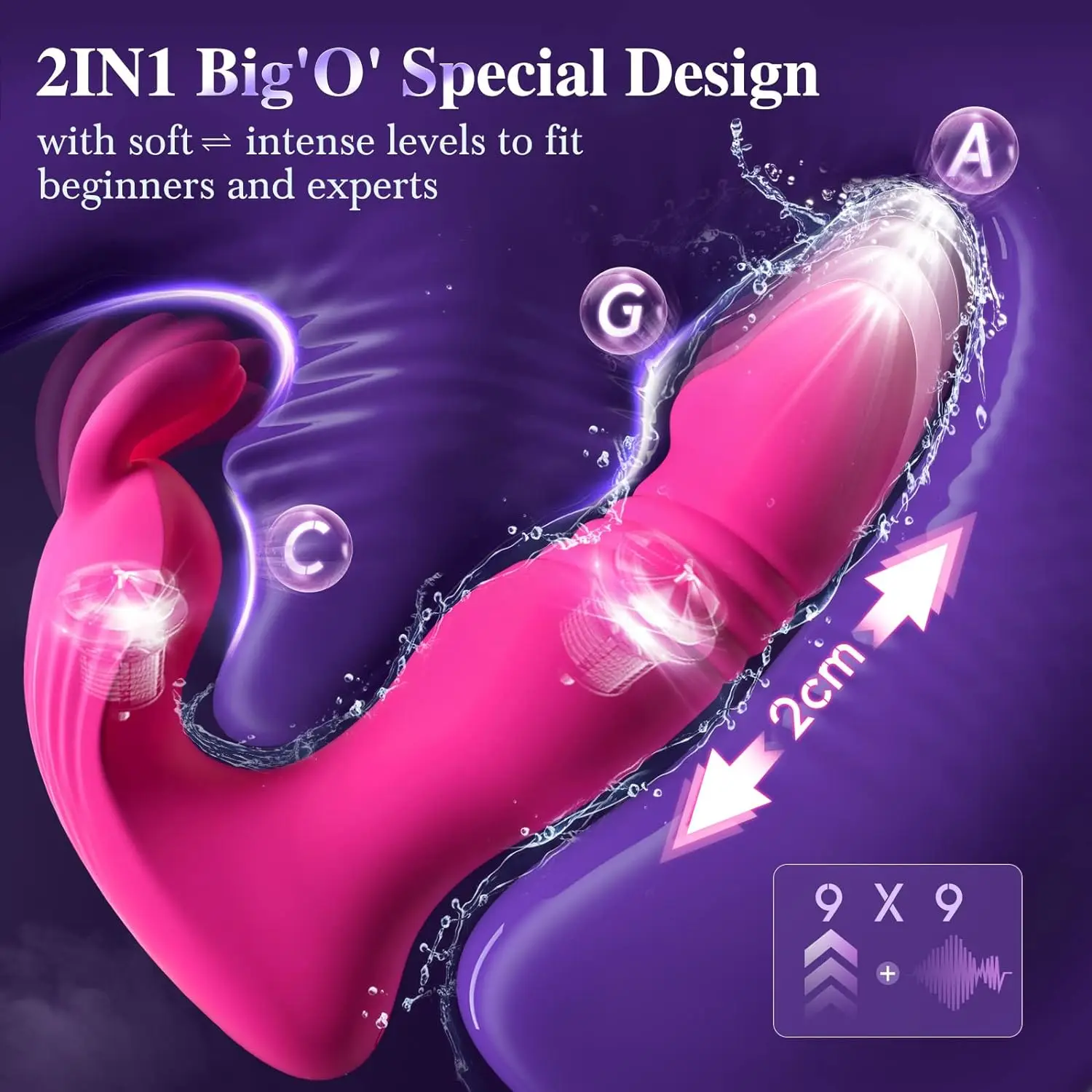 Vibrador de Orelhas de Coelho de Controle Remoto para Mulheres, Máquina Sexual de Casais Anal, Dildo, Masturbador G-Spot, Brinquedos Sexuais Adultos, 3in 1 App