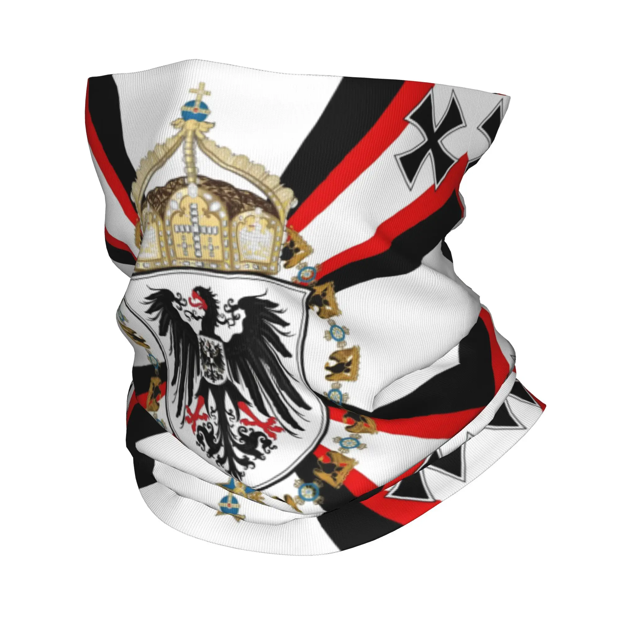 

Бандана с императорским флагом Германии Kaiser на заказ, теплый шарф для шеи для мужчин и женщин, зимний лыжный походный шарф, гетры с орлом, чехол для лица