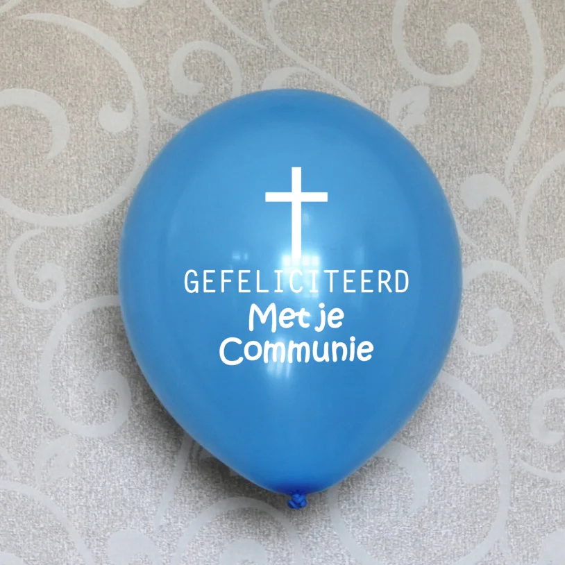 Dutch 1st Holy Communion Balloons  for Boys And Girls Catholic First Communion Cross Balloons view 2