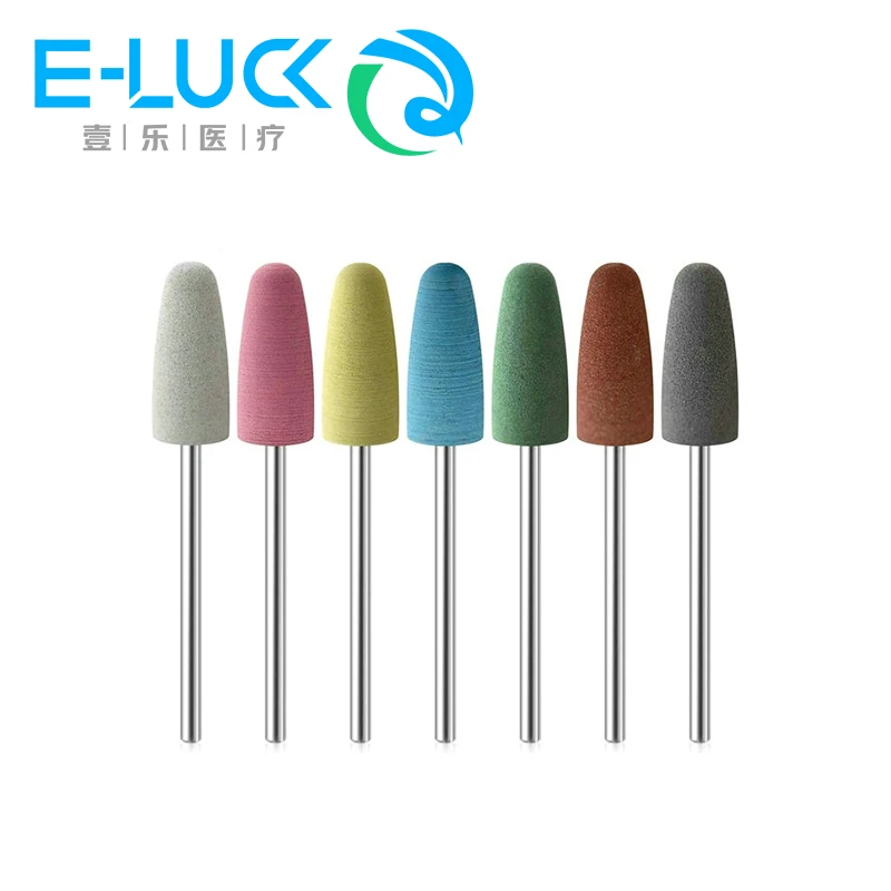 Dental Silicone Rubber Polishers Burs HP Teeth Whitening For Low Speed Handpiece Polishing 10pcs/set