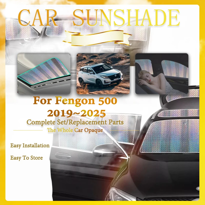 

Car Window Sunshades For Fengon 500 DFSK Glory E3 Seres 3 ix3 Evolute i-Joy 2019~2025 Sun Coverage Window Cover Auto Accessories