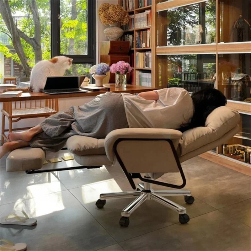 & Reclining Swivel Office Chairs Ergonomic Comfortable Computer Gaming Chairs for Home Boss Desk Lumbar Support Furniture