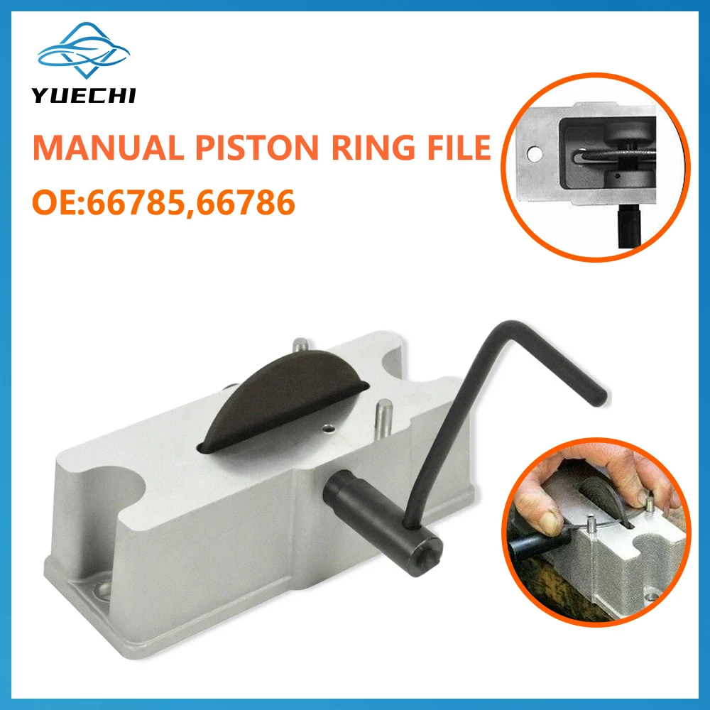 66785 66786 Manual Aluminum Piston Ring Filer Grinder to Assure Proper Piston Ring End Space 120 Grit Kit Tool