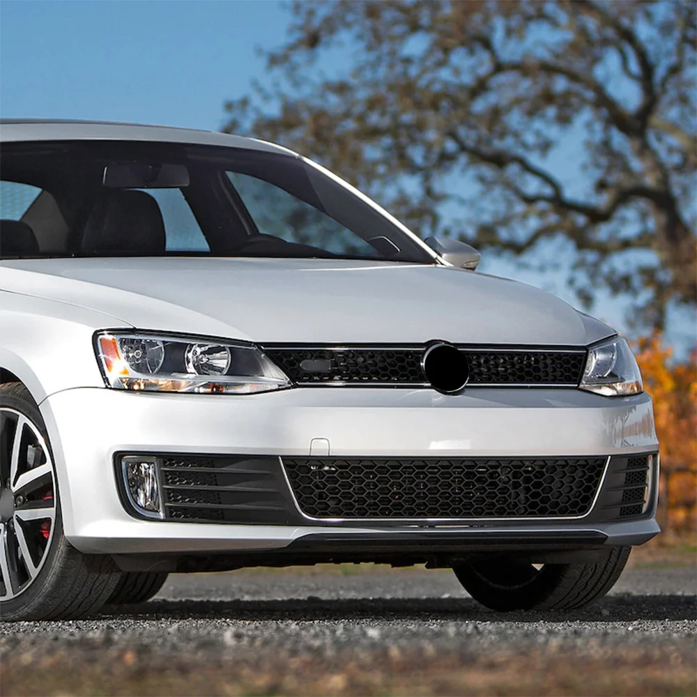 

Накладка на центральную решетку переднего бампера (сотовая) для Volkswagen VW Jetta Mk6 2012-2014, автомобильные аксессуары
