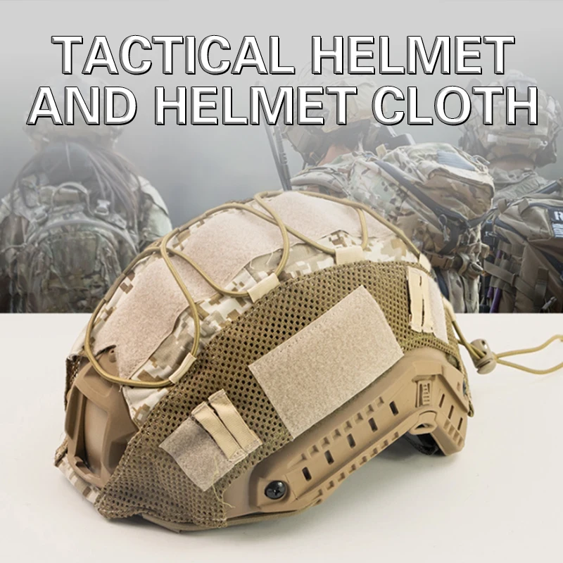 Fast Tactical Helmet Head Cover Cs Field Concealed Camouflage Series Head Cover Tactical Helmet Cloth Hunting Hidden