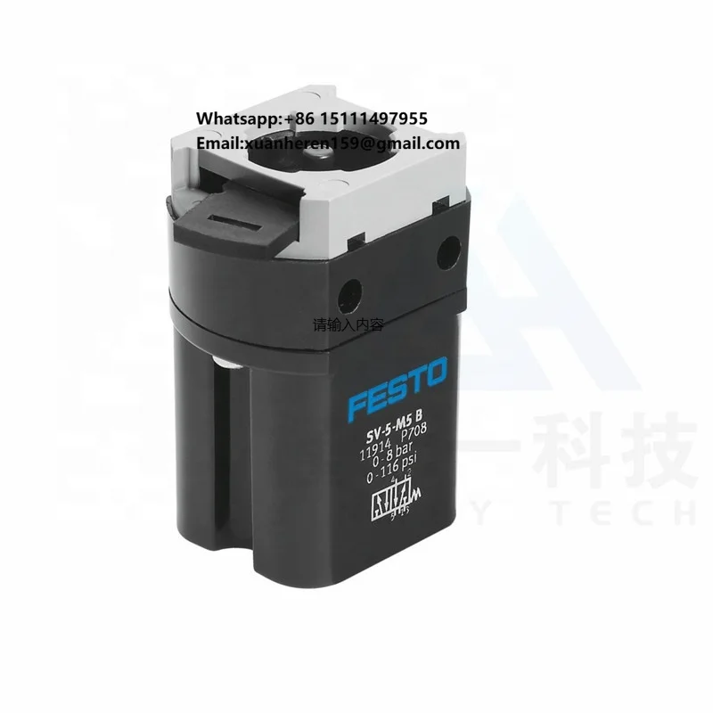 Festo in Stock Wholesale Original Lubricator Special Oil Pneumatic Parts Front Panel Valve SV-5-M5-B  11914