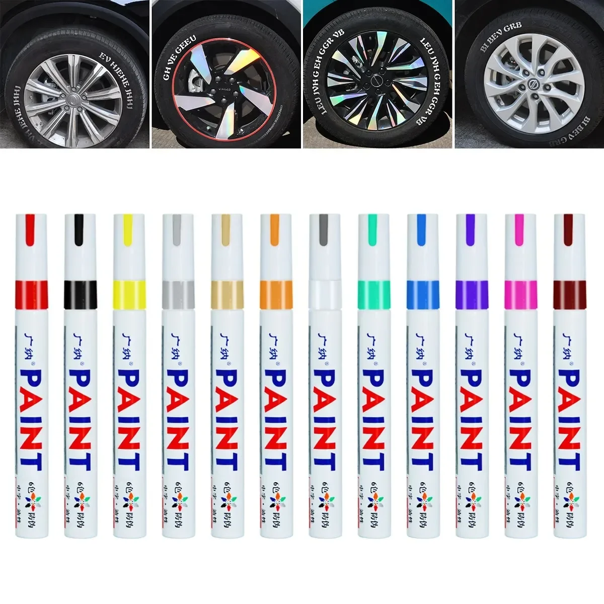 Lack Reiniger Auto Rad Reifen Fettige Malerei Stift Auto Gummi Reifen Poliert Metall Permanent Marker Graffiti Touch Scratch Nass Wachs – Detail 9