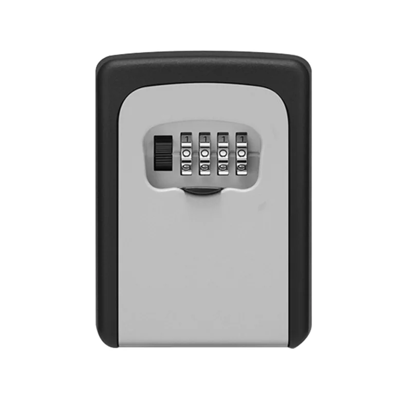 

AB41-Wall Mount Key Lock Box,4 Position Outdoor Combination Lock Box, House Keys, Key Safe Secure Storage Lock Box