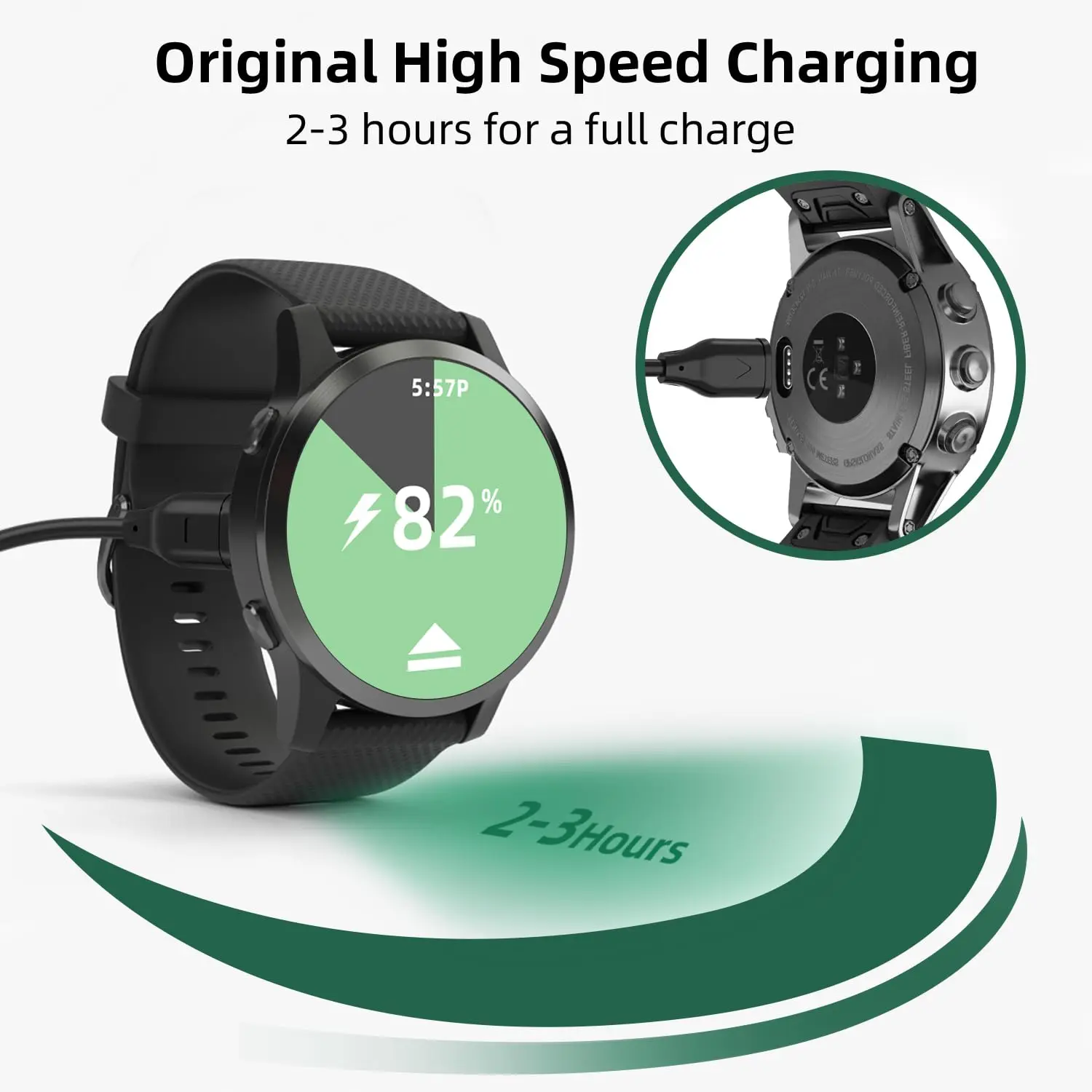 Type C Charging Wire For Garmin Instinct 2/Forerunner 945 255 955 265 965 165 Charger