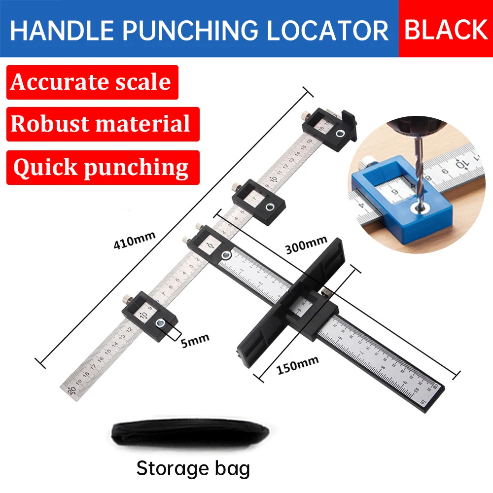 Location Drill Bit Drill Punch Locator Multifunctional Cupboard Door Wardrobe Door Opening Furniture Handle Opening Locator