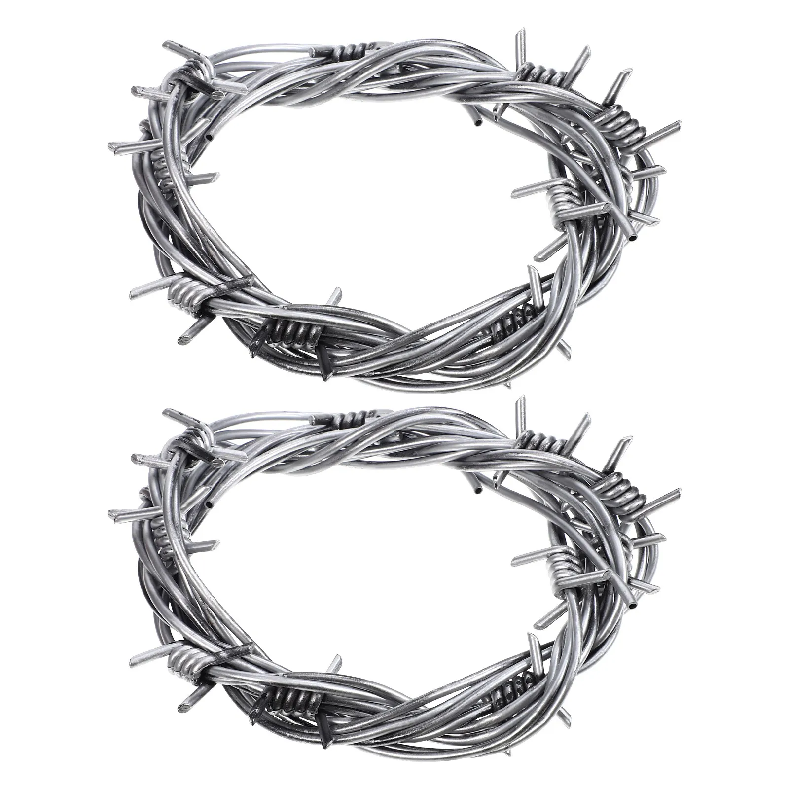 2Pcs Plastic Simulation Barbed Wires Halloween Decoration Indoor Outdoor Party Prop Festive Creepy Atmosphere DIY Garland Making