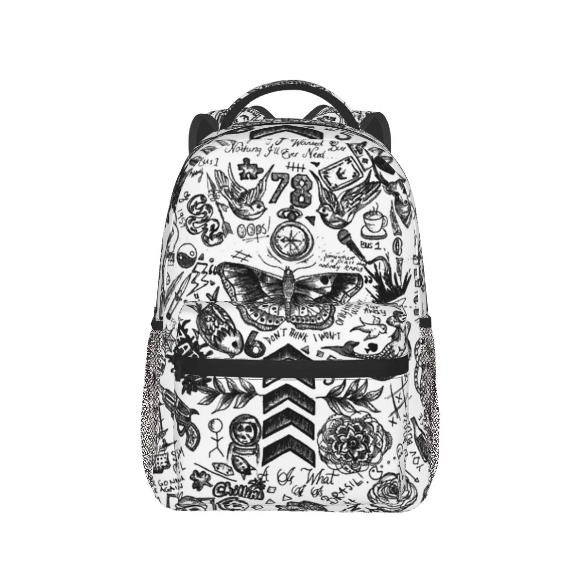One Direction - Tattoos Backpack Hot Sale Daypack Large Capacity Boys Girls BookBag School Bag Shoulder Bags for Men Women