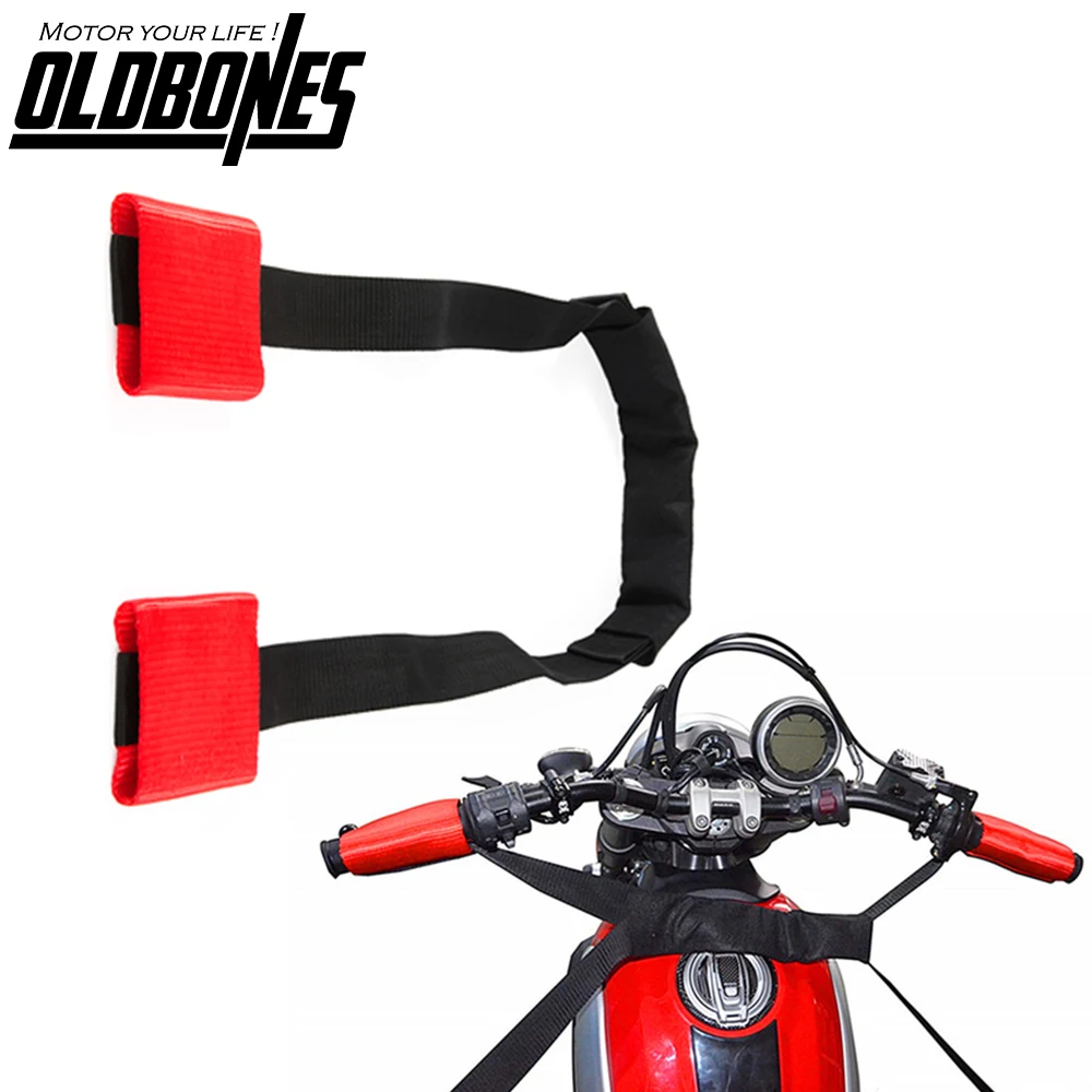 

Motorcycle Wheel Handlebar Transport Bar Tie Down Strap Universal Rear Wheel Fixing Fastening Webbing Belt Straps Accessories