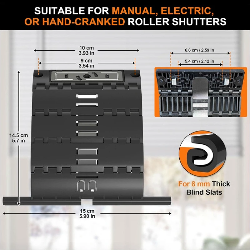 1/2/3/4pcs Locking Strap Roller Shutter Garage Door Curtain for Roller Door Shutter Suspension Spring Anti Push Up Track Nylon