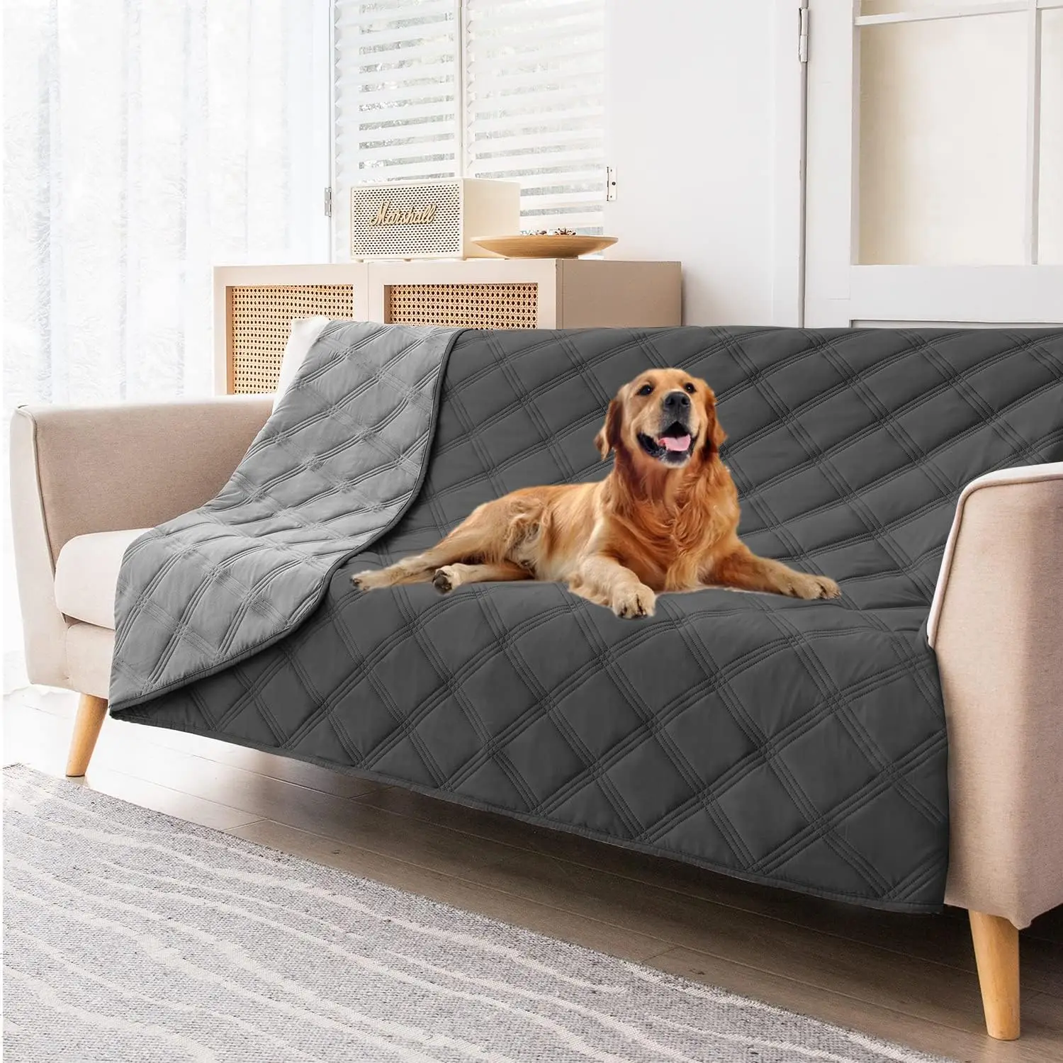 Waterproof Sofa Cover for Living Room Couch Pet Blanket Bed Mat Washable Furniture Protector Blanket for Pets Christmas decor