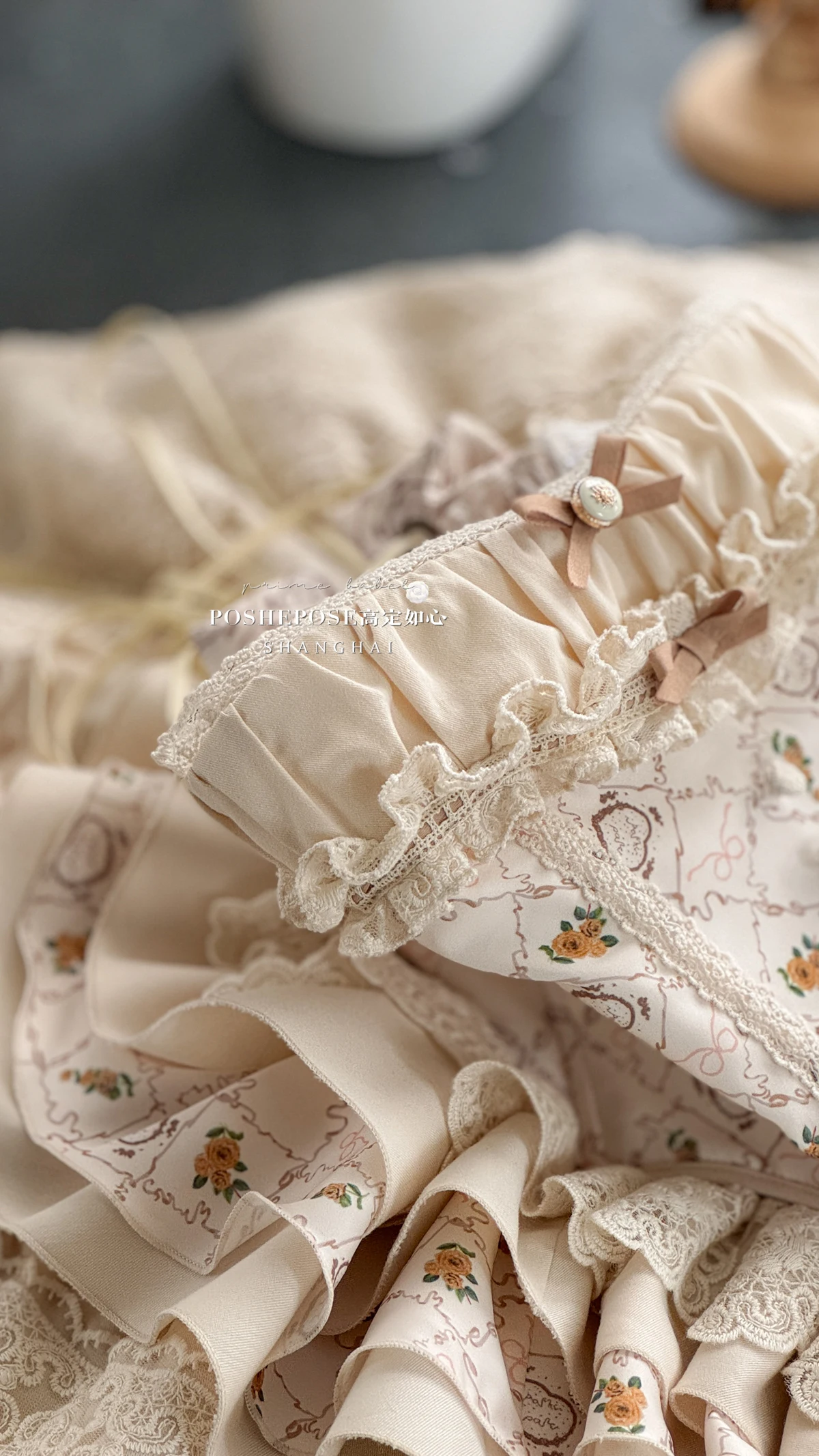 Lady Lolita Dress Women's High Waist Slim Fit Lace Splicing Print Sweet Sleeveless Strapless Princess Dress Party Evening Dress