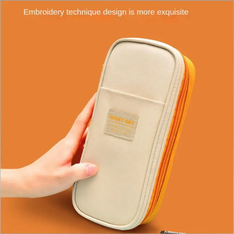 حقيبة أقلام رصاص إبداعية بسعة كبيرة ، 5 طبقات ، شهادة CPC ، حقيبة مدرسية من المواد الآمنة ، قرطاسية للفتيات