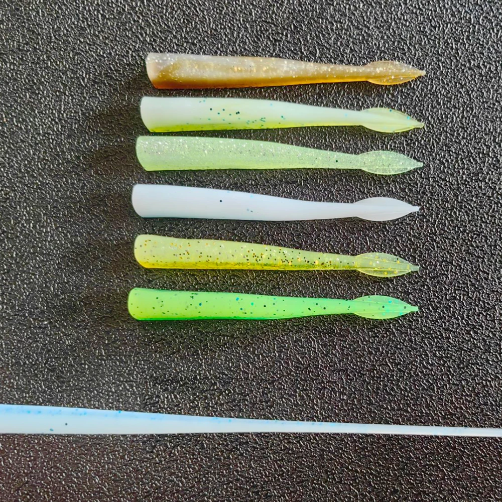10 teile/paket Schwimmen Köder Weiche Angeln Locken 7,5mm 2,1g Jig kopf haken Minnow Weiche Fisch Für Meer bass Hecht Barsch Chub