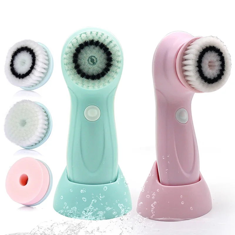 Nova escova elétrica para limpeza profunda dos poros, removedor de oleosidade, dispositivo de limpeza facial portátil, ideal para uso doméstico.