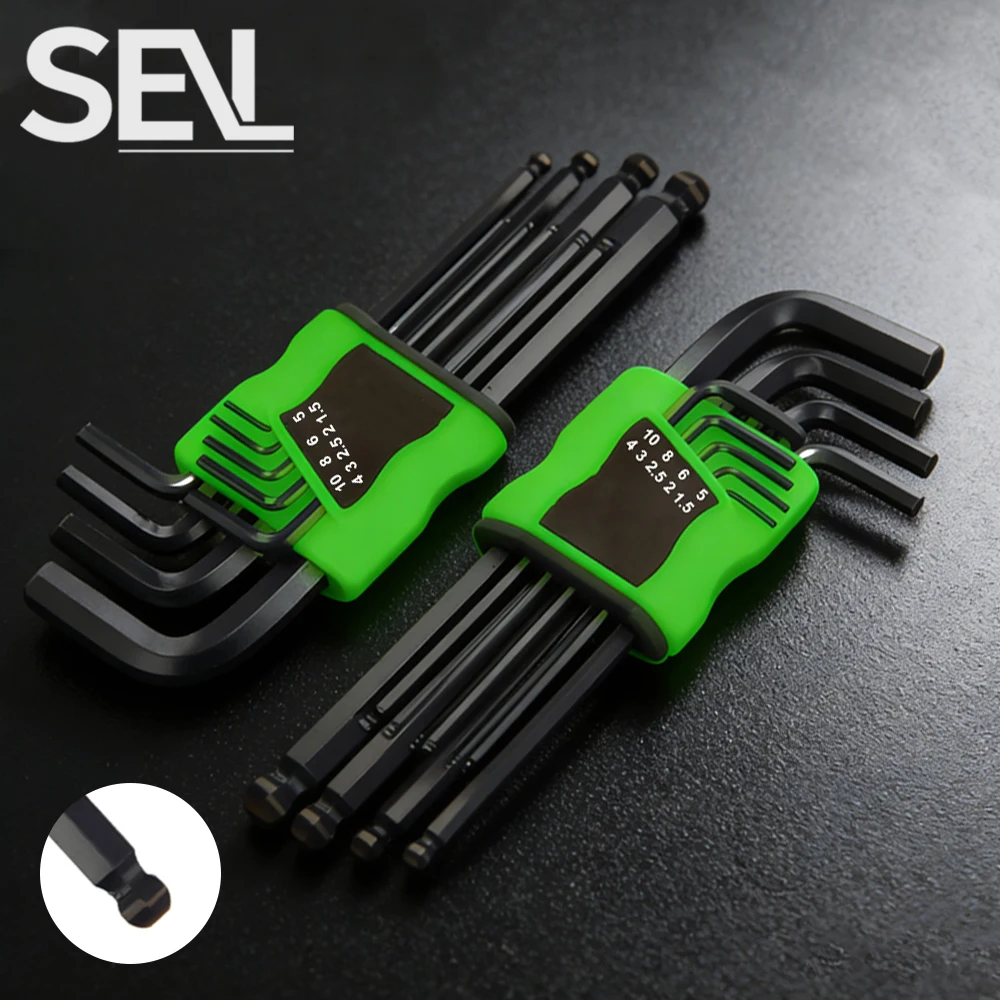 

Набор метрических шестигранных ключей (имбусовых ключей) с длинным рычагом для ремонта автомобилей и домашнего использования