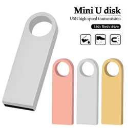 high speed memoria flash drive 32GB pendrive 128GB 64GB waterproof pen drive 16GB 8GB flash usb 2.0 metal stick key Custom logo