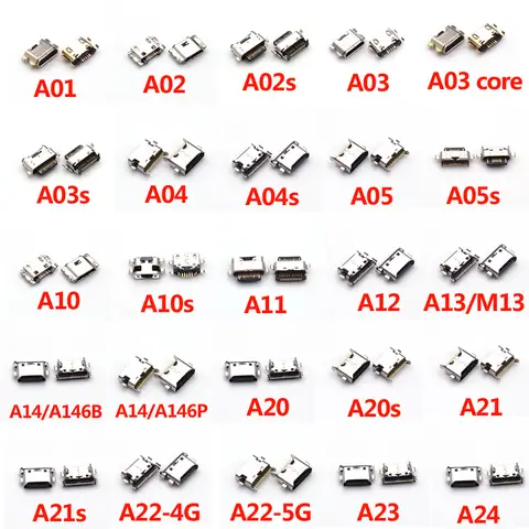 Conector de puerto de carga para cargador USB, para Samsung A01 A02 A02s A03s A03 core A04 A05 A05s A10 A10s A11 A12 A20 A21s A20s A21