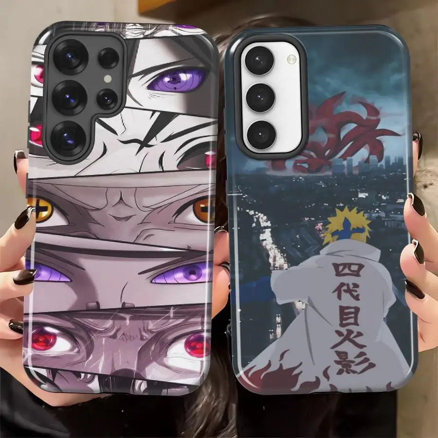 Weiche Schutzhülle für Samsung Galaxy S26 S23Ultra A36 S20 FE A16 A56 S25Ultra S23 S24 Ultra A26 mit Coolen Naruto-Motiven