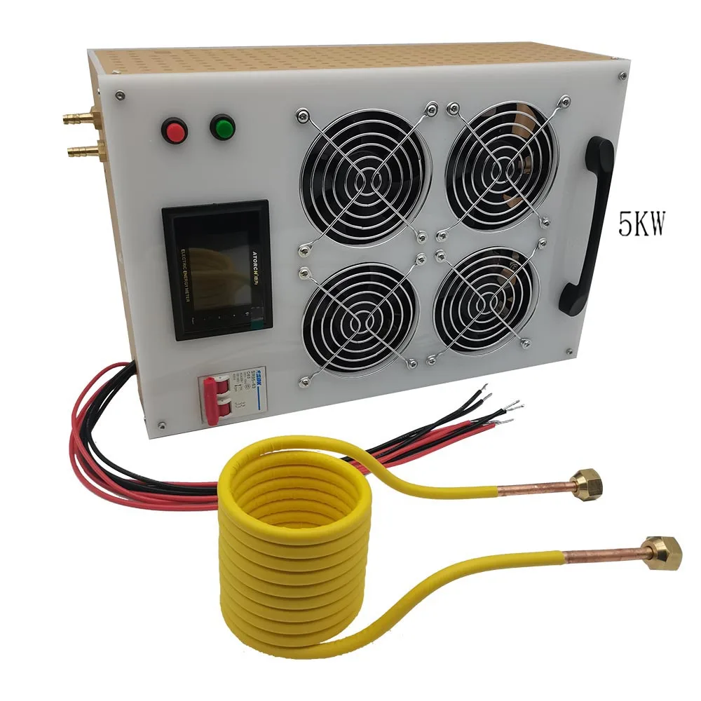 NEW 5000W High Frequency Induction Heater Induction Heating Machine Metal Smelting Furnace