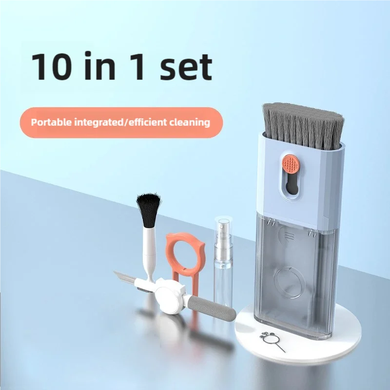 مجموعة تنظيف متعددة الوظائف مطورة لسماعات الأذن، قلم تنظيف لسماعات الأذن، تنظيف لوحة المفاتيح، تنظيف الكمبيوتر