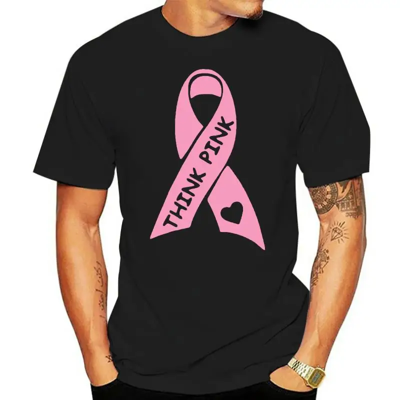 TSDFC Think Pink Ribbon Baseball Shirt Breast Cancer Awareness Raglan Shirt unisex men women t shirt