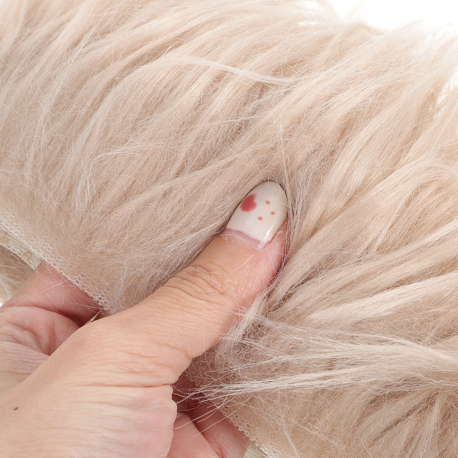 

4Pcs Artificial Shaggy Fabric Kit Easy to for Costume Accessories DIY Clothing Decor Craft Projects Novelty Furniture