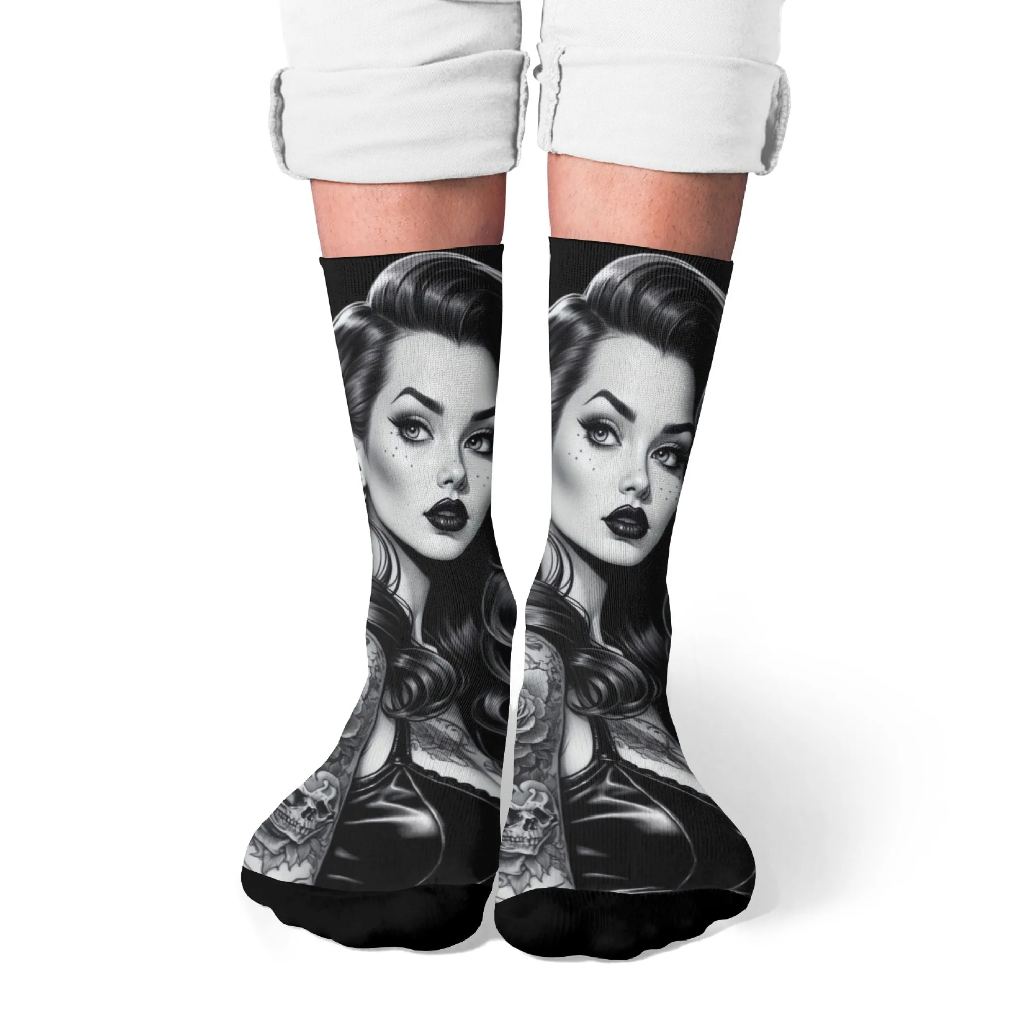 

Ностальгический стиль, уличные забавные носки в стиле хип-хоп для девочек, модные носки в стиле Харадзюку, мягкие теплые нескользящие повседневные носки, подарок унисекс