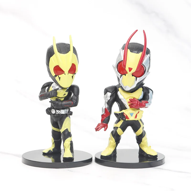 Kamen Rider Ataque Força Anime Figuras de Ação, Modelo PVC, Kit Pingente, Decoração Colecionáveis, Brinquedos Cool, Presentes, 6 peças por conjunto