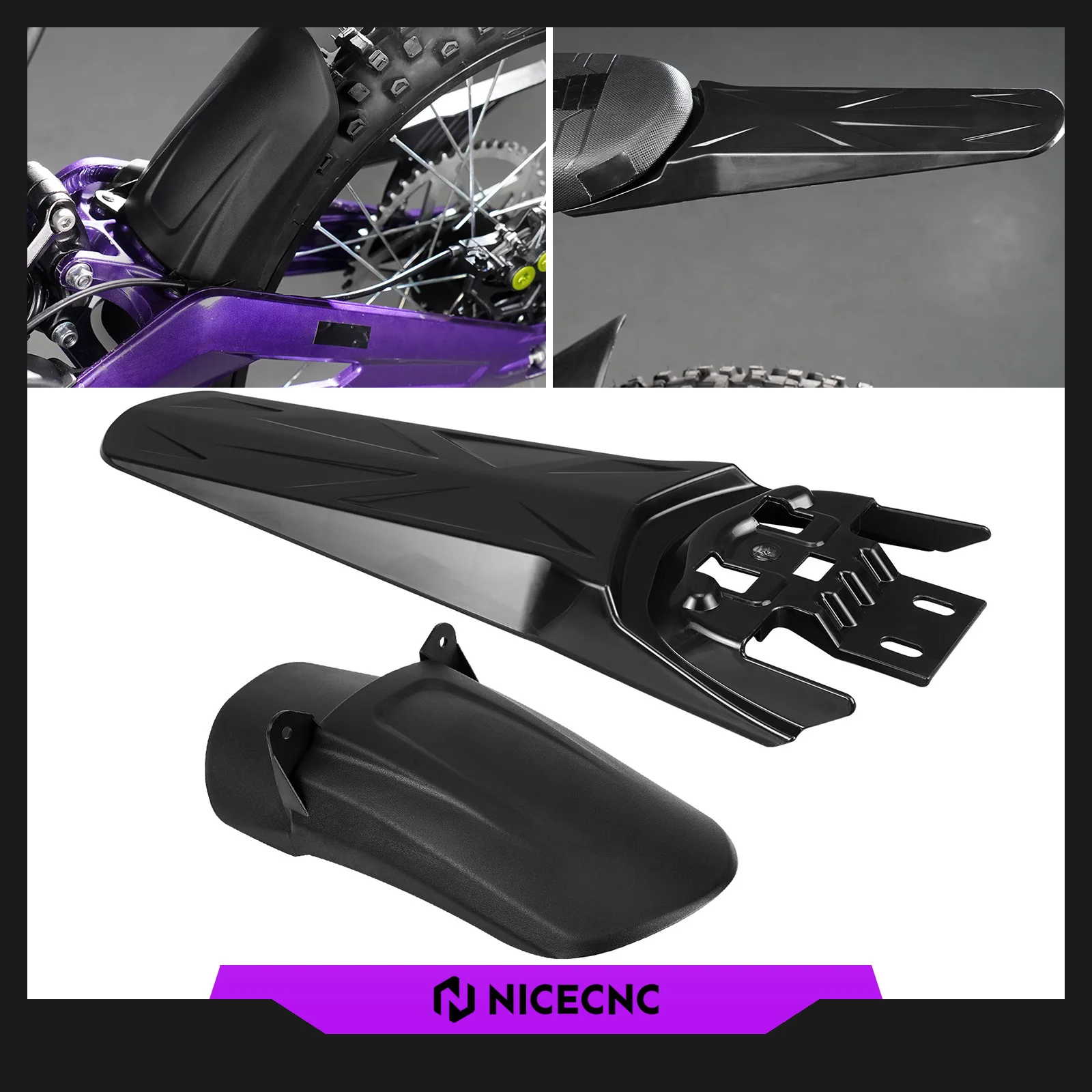 

For Surron Light Bee X Rear Wheel Fender Extended Longer Rear Fender Mud Guard Kit For Sur-Ron Light Bee S Electric Dirt Bike